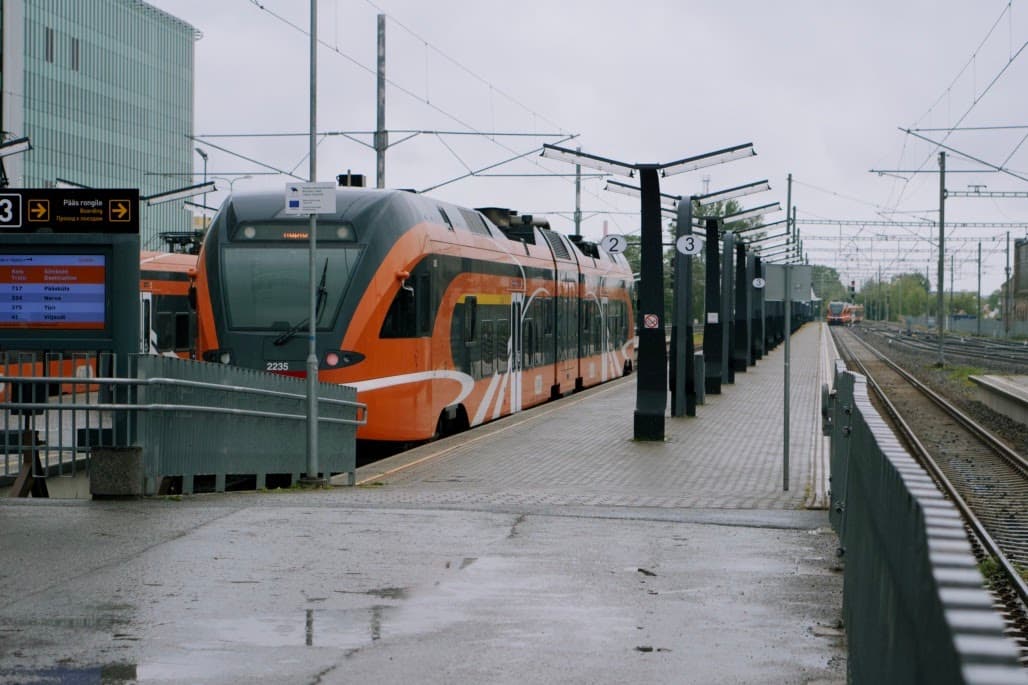 Tallinn train station in Baltijaam. This is an intercity train station to travel inside Estonia.