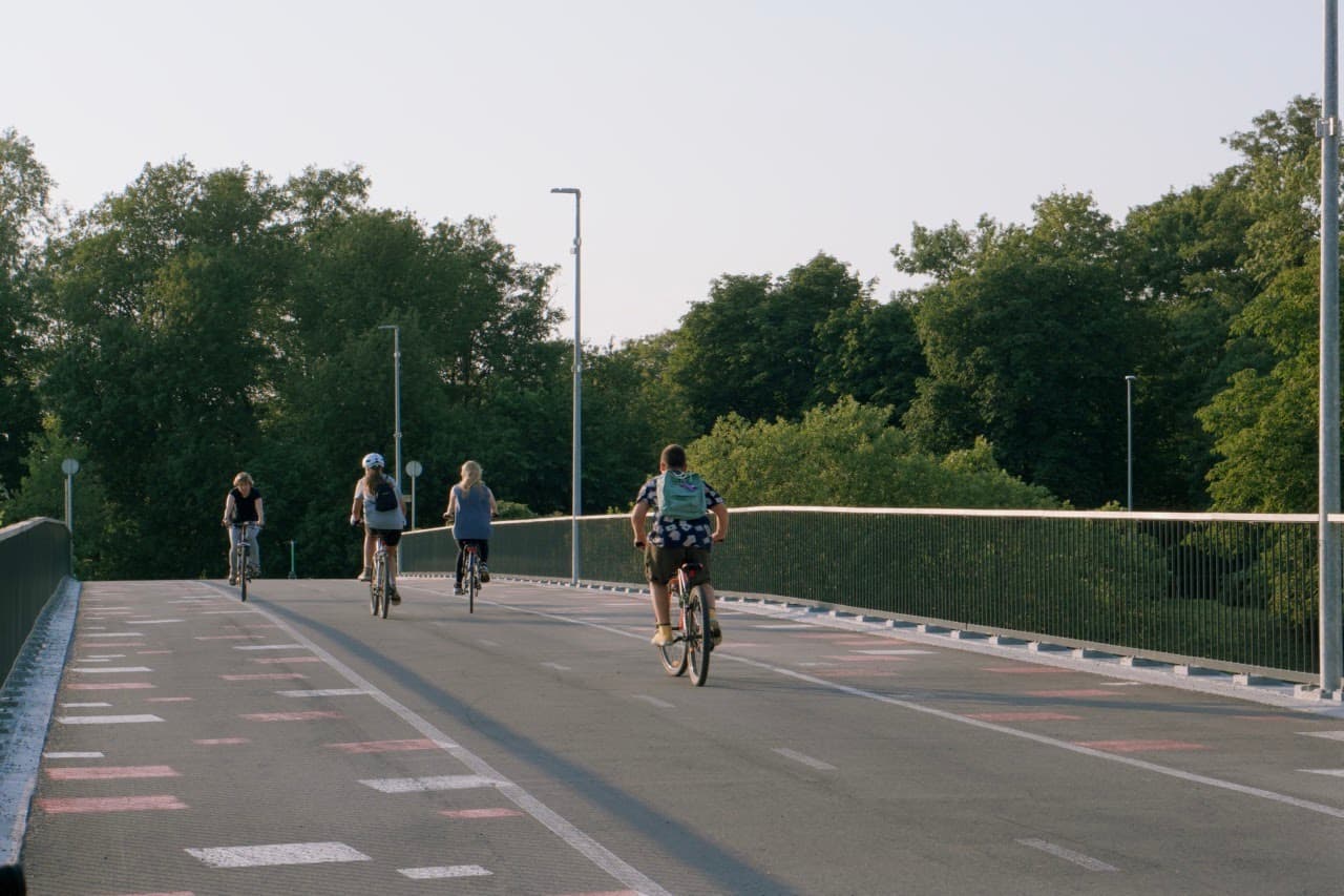 The Ilvese bridge is a bridge designated for bicycle, e-scooter, and pedestrian. It is located between Majaka and Torupilli area.